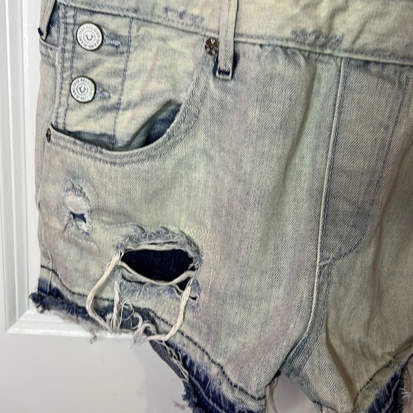 Denim Short Overalls with Pocket - Picture 6 of 12